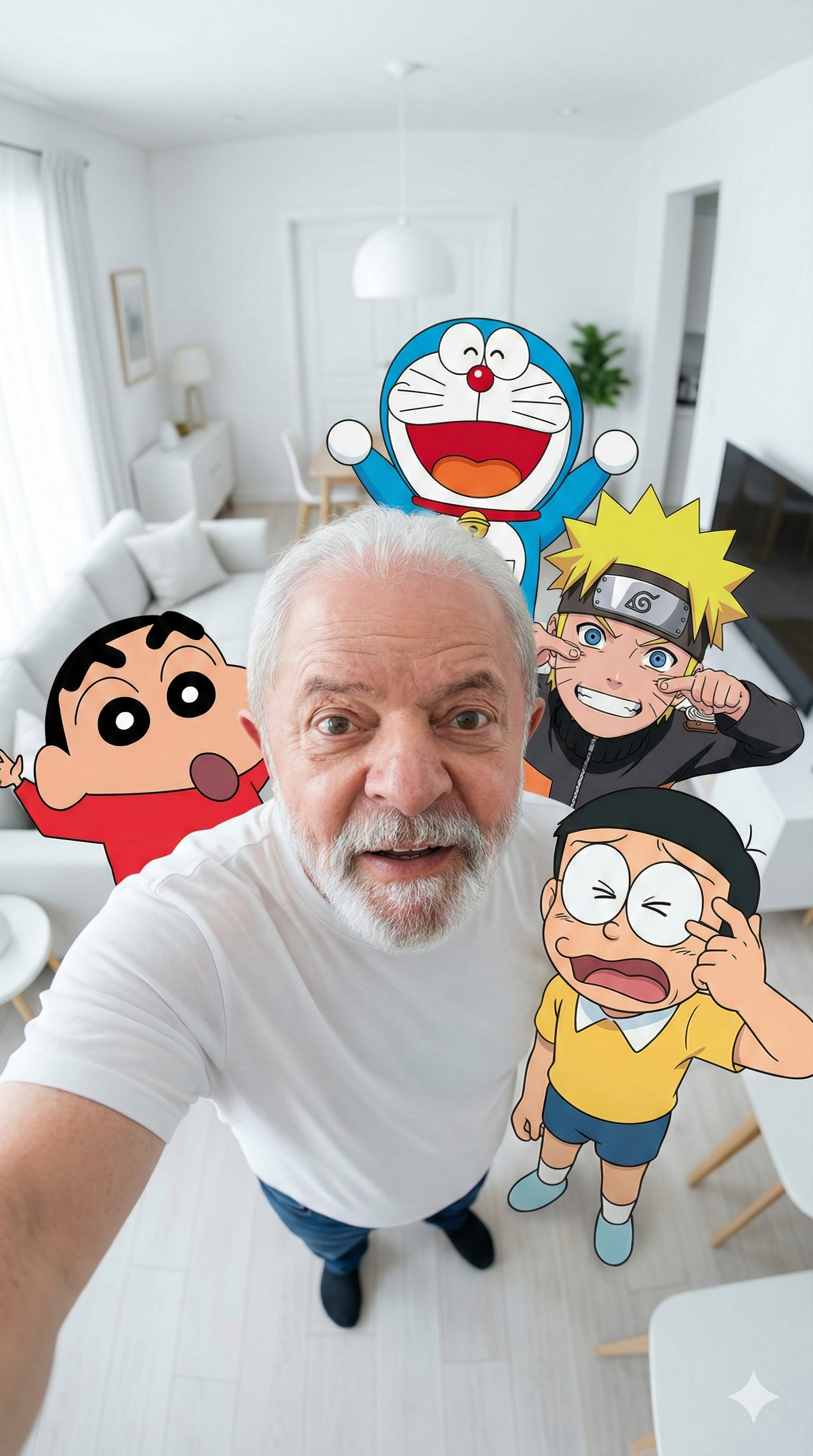 Shinchan, Doraemon, Naruto e Nobita